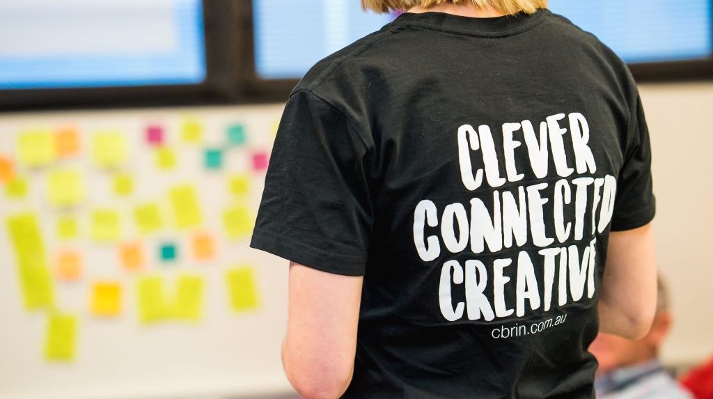 Canberra Innovation Network promo t shirt shot