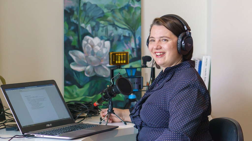 Serina Bird podcasting